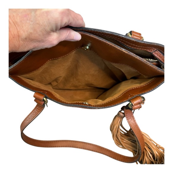 Patricia Nash Limited Edition Poppy Tote Palm Leaves - Picture 11 of 17